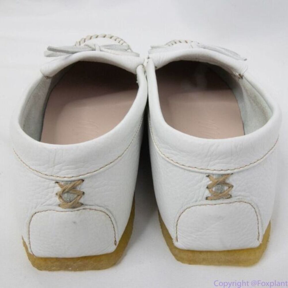 J. Crew Soft unlined leather loafers, size 9, color white, new in box - Picture 7 of 14